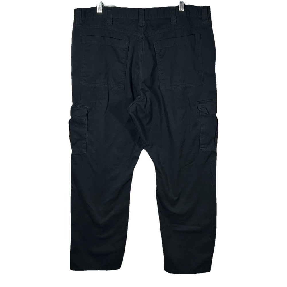 Wrangler Mens Cargo Pants Black Size 40x32 Straight 100% Cotton - Picture 8 of 10